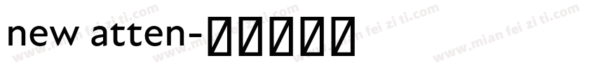 new atten字体转换